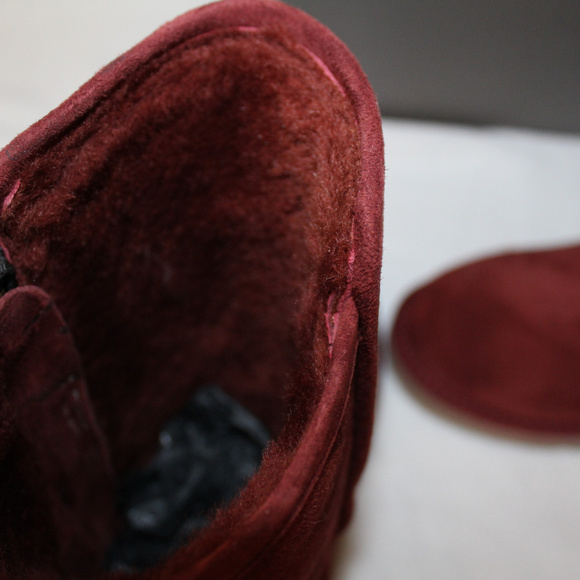 UGG ABREE SHORT SUEDE SHEARLING BOOTS NEW‎ - Picture 3 of 8